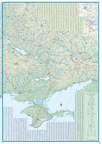 Ukraine & Moldova / Crimea 1:1,000,000 Travel Reference Map
