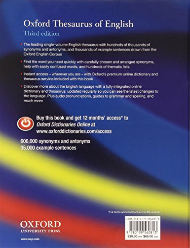 Oxford Thesaurus of English