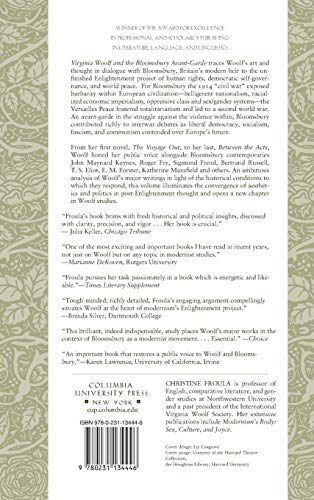 Virginia Woolf and the Bloomsbury Avant-garde: War, Civilization, Modernity (Gender and Culture Series)