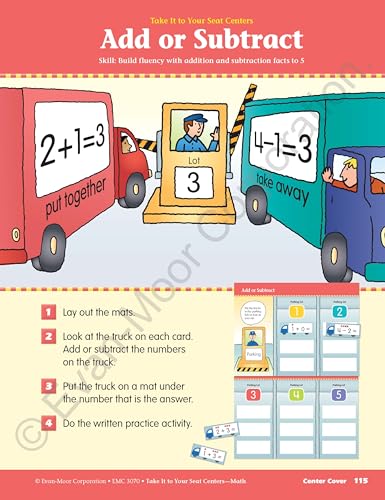 Take It to Your Seat Math Centers, Grade K (Take It to Your Seat Centers)
