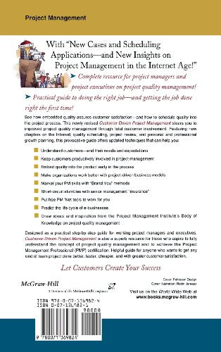 Customer-Driven Project Management : Building Quality into Project Processes