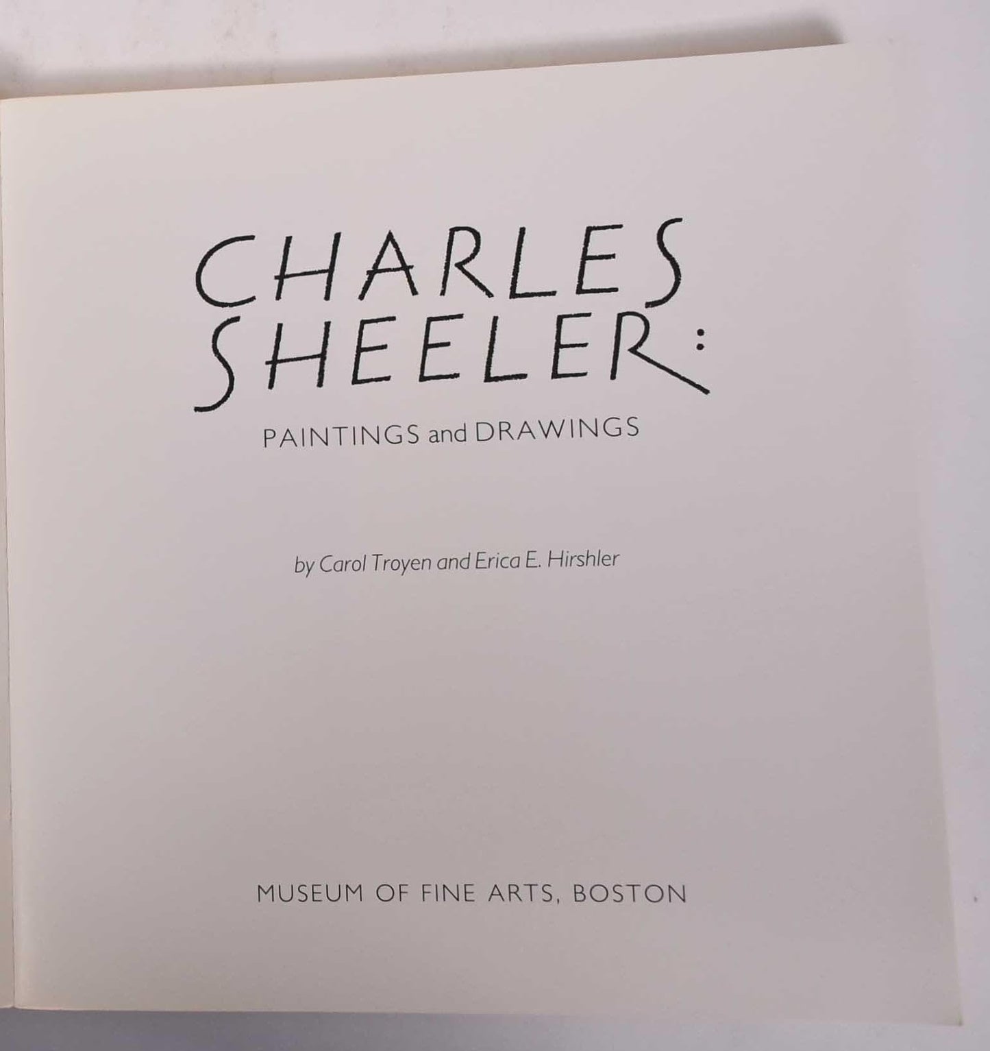 Charles Sheeler, paintings and drawings by Troyen, Carol