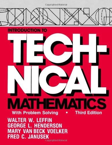 Introduction to Technical Mathematics : With Problem Solving