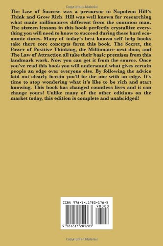 The Law of Success In Sixteen Lessons by Napoleon Hill