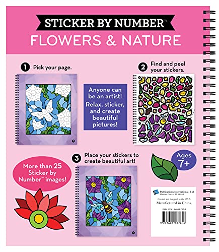 Brain Games - Sticker by Number: Flowers & Nature (28 Images