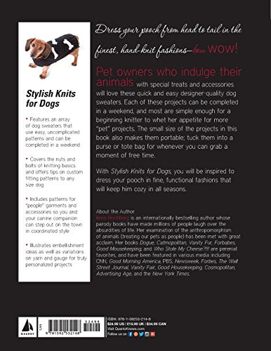 Stylish Knits for Dogs: 36 Projects to Knit in a Weekend — back cover