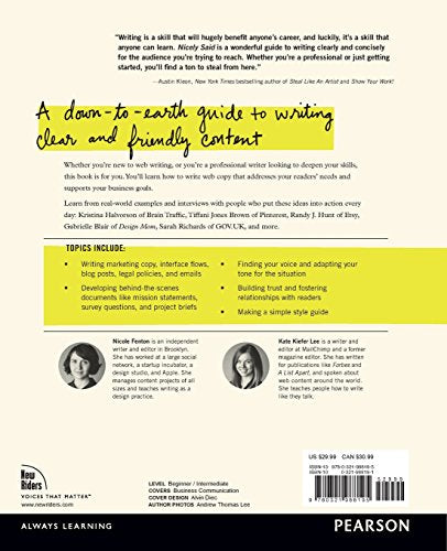 Nicely Said: Writing for the Web with Style and Purpose (Voi