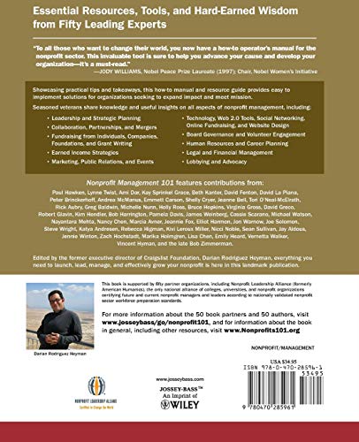 Nonprofit Management 101: A Complete and Practical Guide for Leaders and Professionals