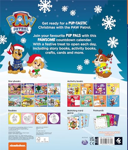 PAW PATROL Advent Calendar: The perfect keepsake advent gift for all PAW Patrol Fans at Christmas ages 3 and up
