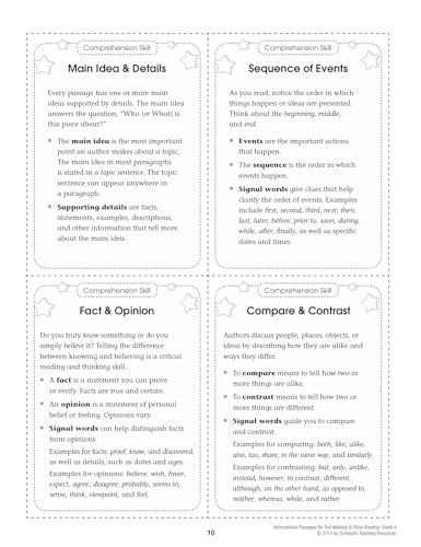 Informational Passages for Text Marking & Close Reading: Grade 4: 20 Reproducible Passages With Text-Marking Activities That Guide Students to Read Strategically for Deep Comprehension