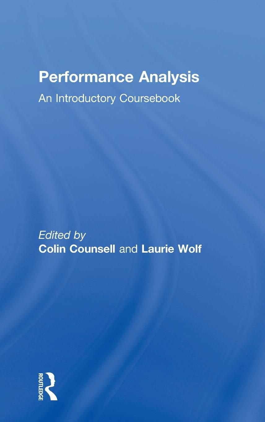 Performance Analysis: An Introductory Coursebook
