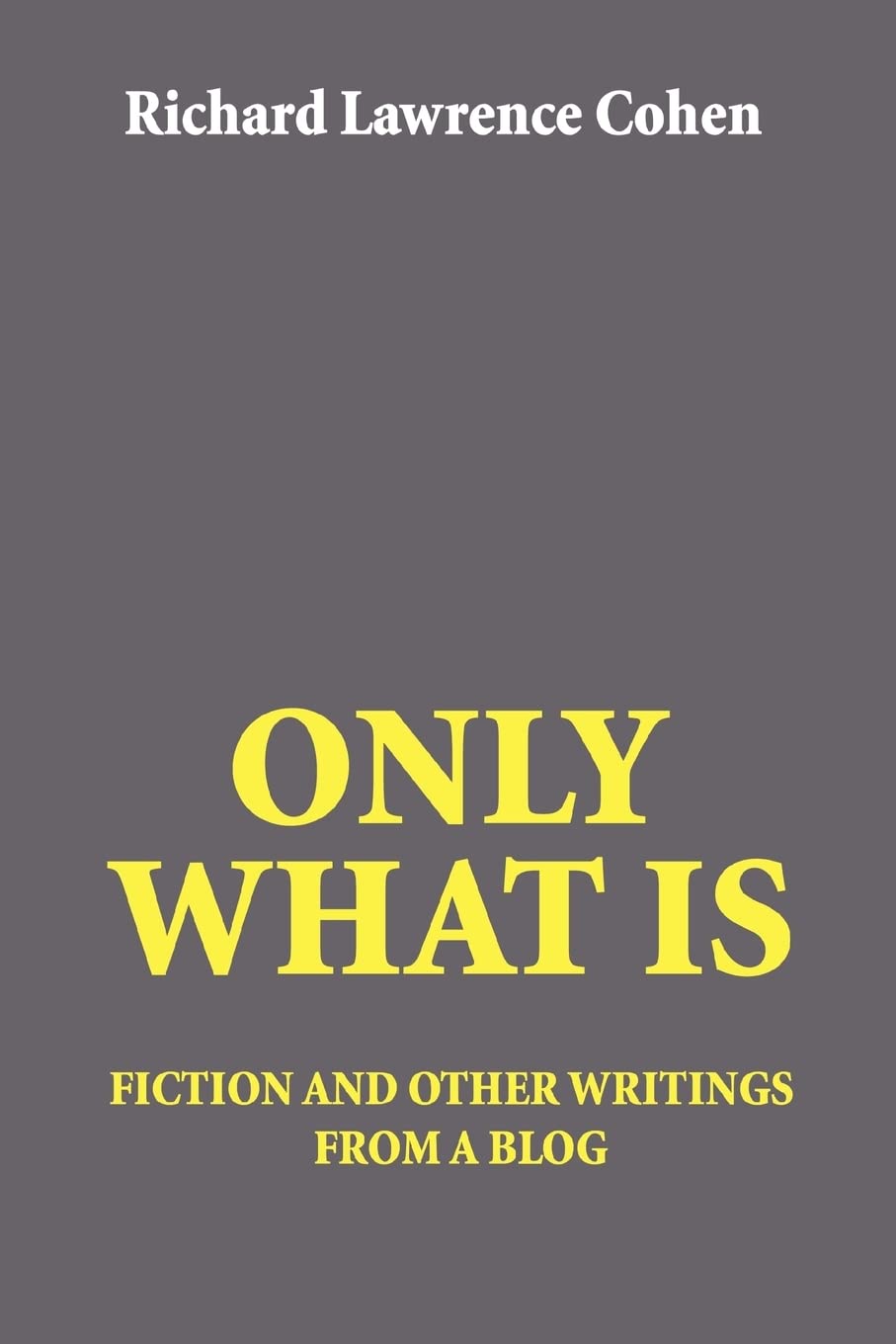 ONLY WHAT IS: fiction and other writings from a blog