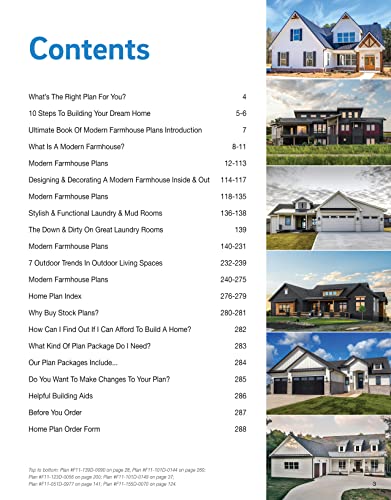 Ultimate Book of Modern Farmhouse Plans: 350 Illustrated Designs (Creative Homeowner) Catalog of Home Plans, plus Guidance on Modern Decorating, Functional Rooms, Outdoor Living, Kitchens, and More