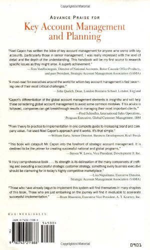 Key Account Management and Planning: The Comprehensive Handbook for Managing Your Company's Most Important Strategic Asset