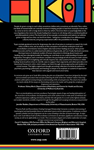 Trauma, Truth and Reconciliation: Healing Damaged Relationships (International Perspectives in Philosophy and Psychiatry)