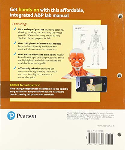 Laboratory Manual for Human Anatomy & Physiology: A Hands-on Approach, Main Version