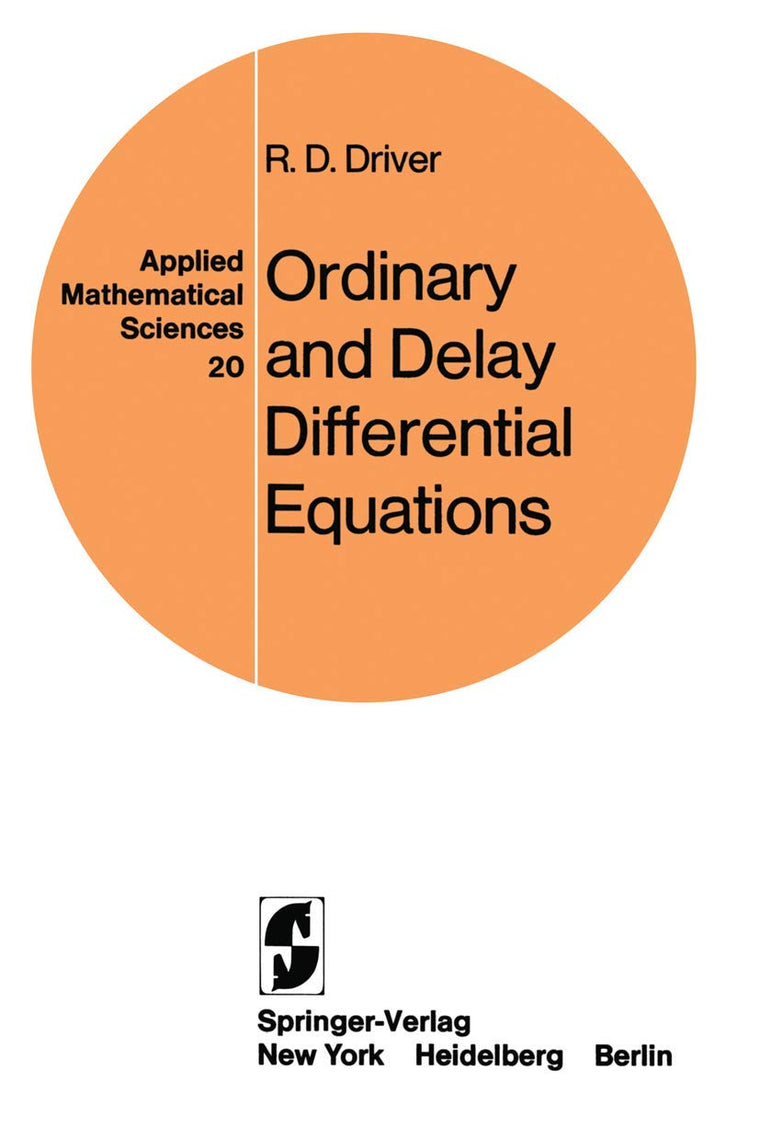 Ordinary and Delay Differential Equations (Applied Mathematical Sciences, 20)