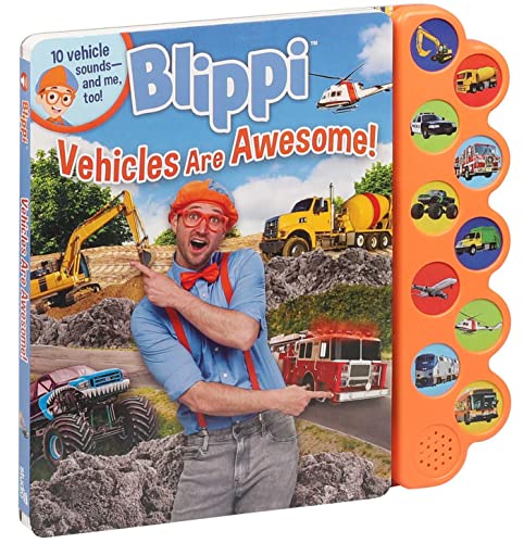 Blippi: Vehicles Are Awesome! (10-Button Sound Books)