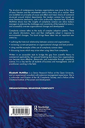 Complexity, Management and the Dynamics of Change: Challenges for Practice — back cover