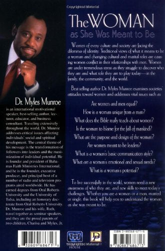 Understanding The Purpose And Power Of Woman by Myles Munroe