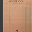 Accounting Ledger Book 2 Column: 120 pages , 8.5 x 11 inches ( large size ) , Brown craft paper style cover : Simple / General Accounting Ledger Book for Bookkeeping (Account Ledger Blank Book)