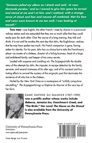 The Scapegoat — back cover