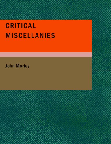 Critical Miscellanies