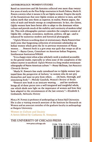 Oglala Women: Myth, Ritual, and Reality (Women in Culture and Society)