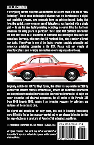 Porsche 356 Owners Workshop Manual 1948-1965