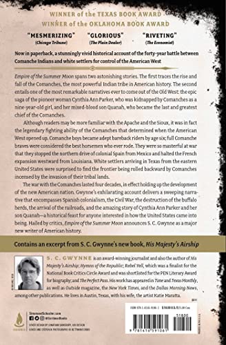 Empire of the Summer Moon: Quanah Parker and the Comanches