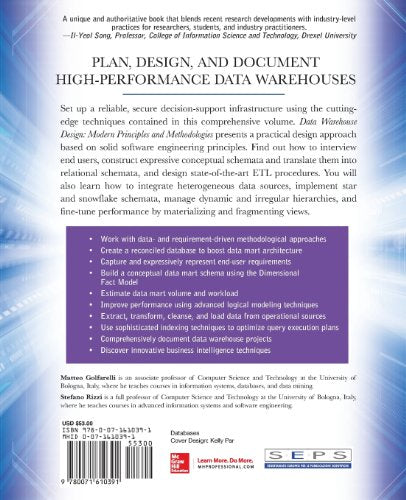 Data Warehouse Design: Modern Principles and Methodologies