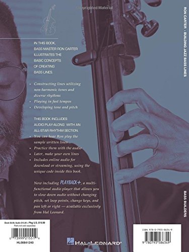 Ron Carter - Building Jazz Bass Lines Book/Online Audio