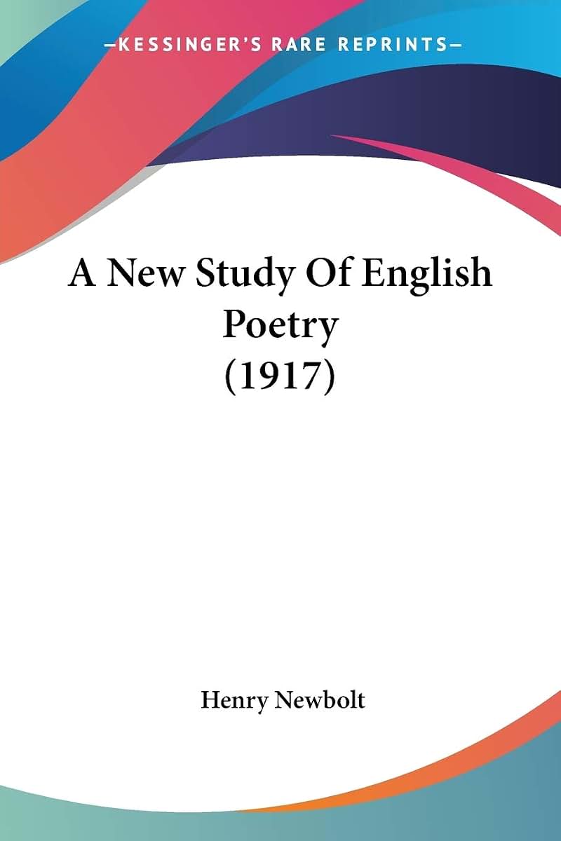 A New Study Of English Poetry (1917)