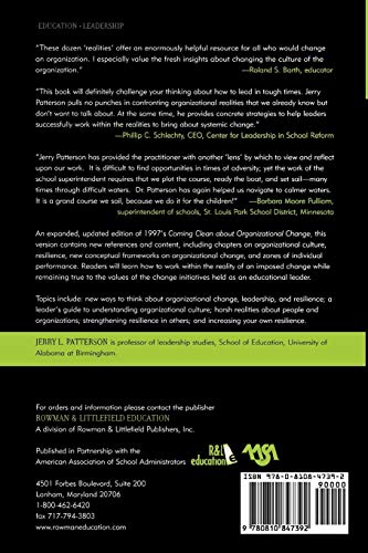 Coming Even Cleaner About Organizational Change
