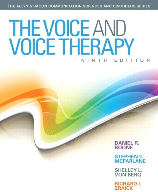 The Voice and Voice Therapy (9th Edition) by Boone, Daniel R