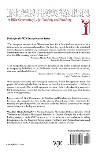 First and Second Samuel: Interpretation: A Bible Commentary for Teaching and Preaching
