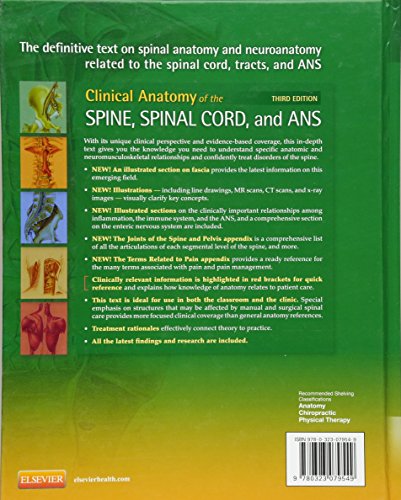 Clinical Anatomy of the Spine, Spinal Cord, and ANS