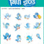 God's Little Bluebirds (Faith That Sticks Stickers)