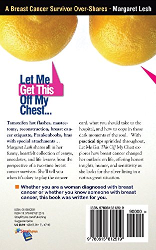 Let Me Get This Off My Chest: A Breast Cancer Survivor Over-Shares