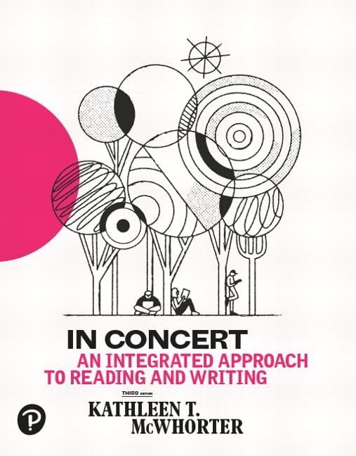 In Concert: An Integrated Approach to Reading and Writing (McWhorter Reading & Writing Series)