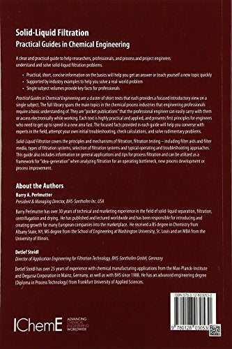 Solid-Liquid Filtration: Practical Guides in Chemical Engineering