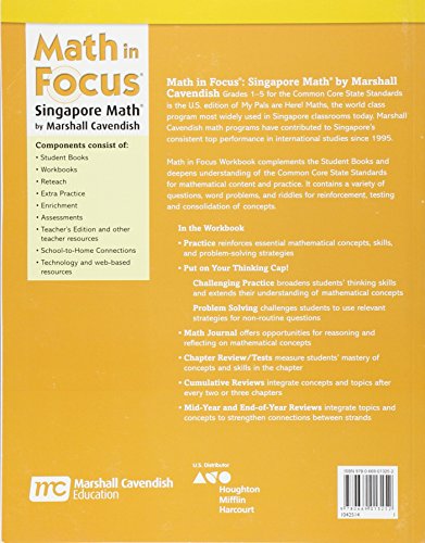 Student Workbook, Book B Grade 1 (Math in Focus: Singapore Math)