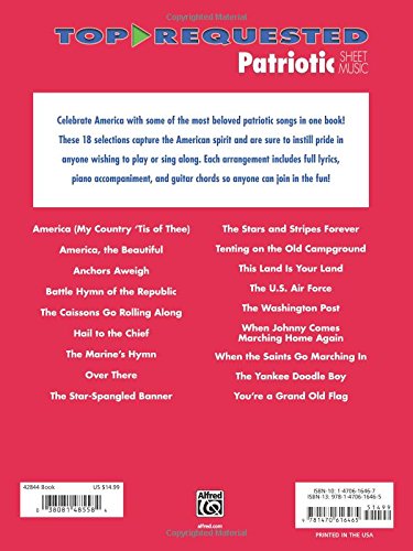 Top-Requested Patriotic Sheet Music: 18 Songs Celebrating the American Spirit (Top-Requested Sheet Music)