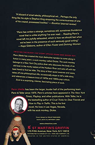 Sock: A Novel — back cover