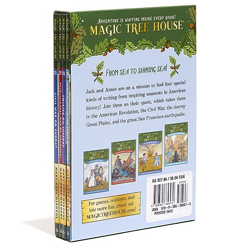 Magic Tree House Books 21-24 Boxed Set: American History Quartet