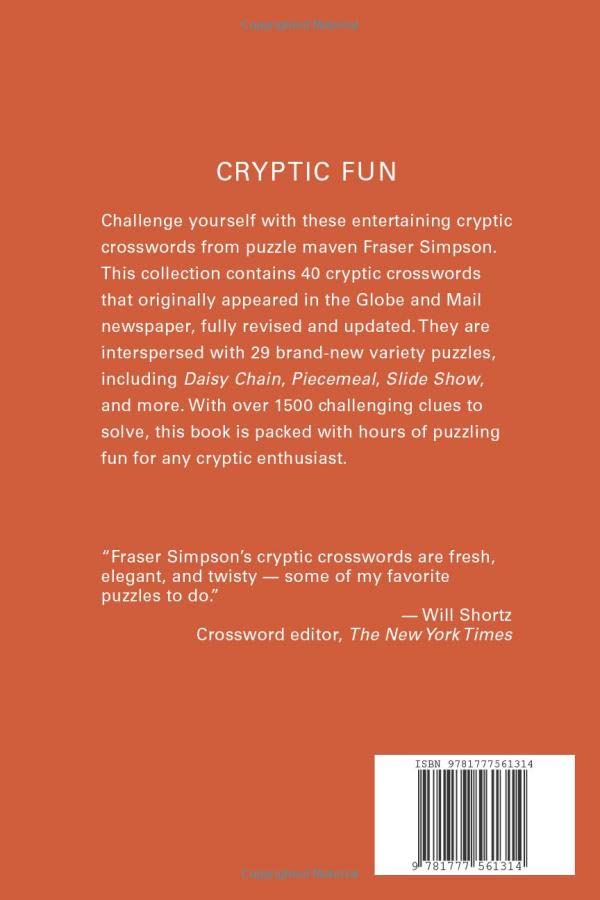 Cryptic Crosswords Volume 2 (Fraser Simpson Cryptic Crosswords)
