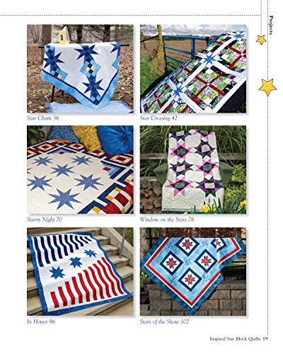 Inspired Star Block Quilts: 12 Projects Using Traditional and Modern Blocks (Landauer) Piecing and Paper-Piecing Techniques to Form Stunning Stars with Contemporary Elements like Negative Space