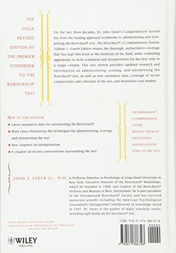 The Rorschach, Basic Foundations and Principles of Interpret