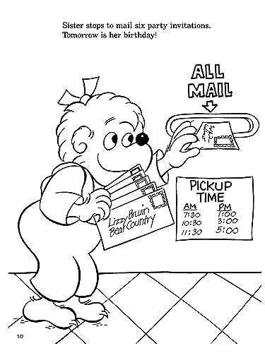 The Berenstain Bears' Count on Numbers Coloring Book (Dover Kids Coloring Books)