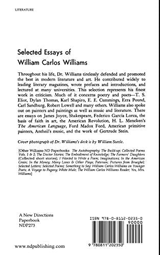 Selected Essays of William Carlos Williams